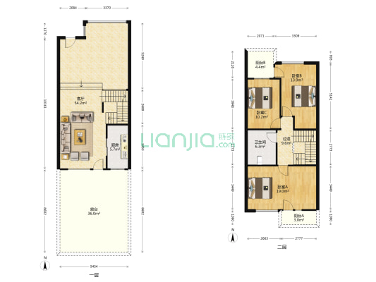 中天汤豪斯 3室1厅1卫 230平方
