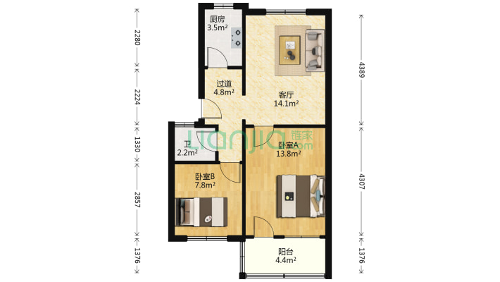 杏花园二手房实景图