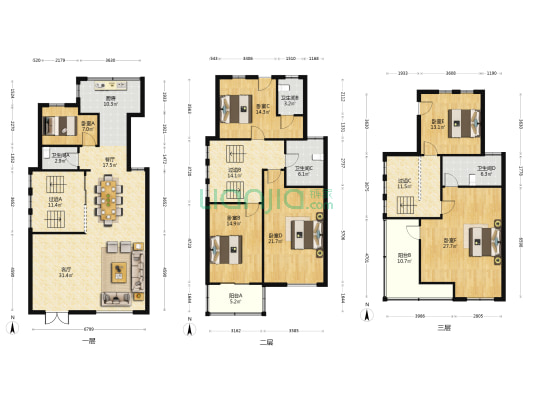 仁和嘉苑 6室2厅4卫 350平方