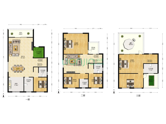 山水湖畔 6室2厅5卫 394平方