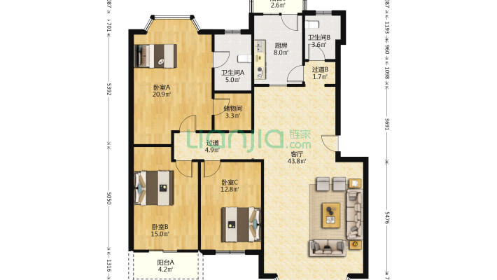 国税局宿舍二手房实景图