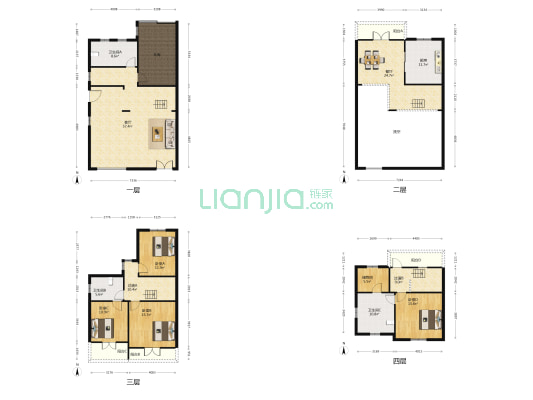 檀香园 4室2厅3卫 255平方