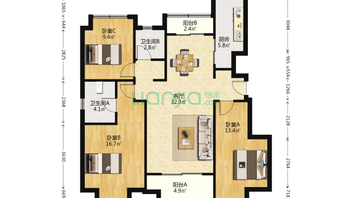 恒基旭辉中心(公寓)二手房实景图
