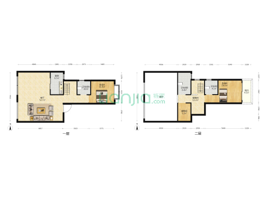 九天藏珑 2室1厅3卫 269平方