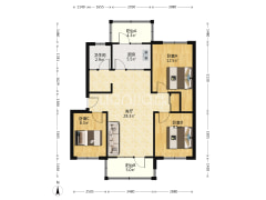 居住环境安静 板楼使用面积大 税费低-涿州中铁建厂局家属楼户型图