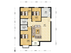 ：房本满二 视野好，南北通透采光好-涿州天保郦景户型图