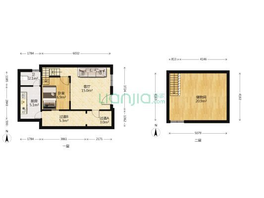 水楼街 1室1厅1卫 62平方