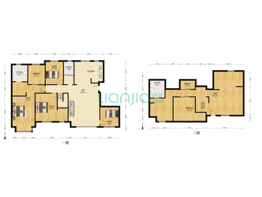 华西御园 4室1厅3卫 203平方