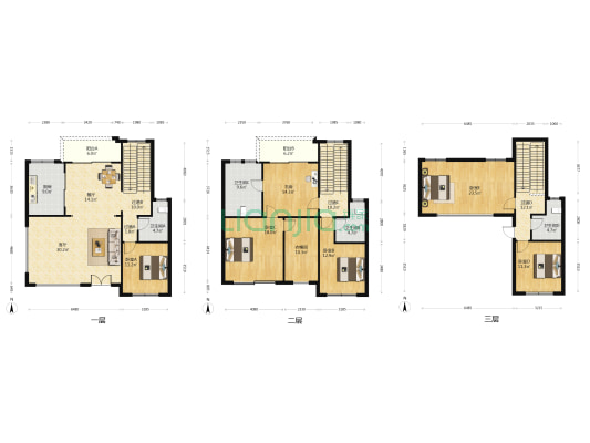碧桂园柏丽郡 6室2厅4卫 279平方