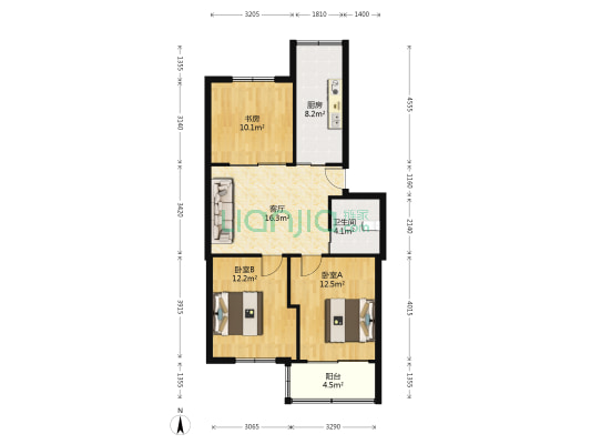 武林巷28号 3室1厅1卫 82平方