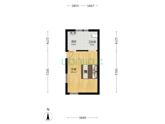 通城巷 1室0厅1卫 33平方