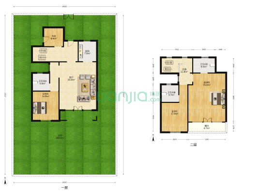 绿城桃李春风 4室1厅3卫 198平方