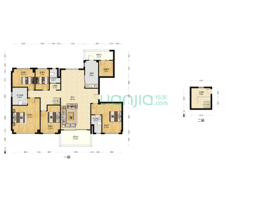 碧桂园云麓半山 5室1厅3卫 219平方