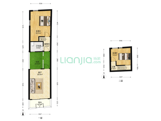 书院弄 2室1厅1卫 62平方