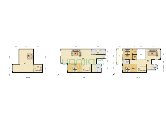 招商公园1872逸湖轩 3室3厅3卫 223平方