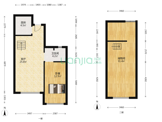 文德公园里 1室1厅1卫 82平方