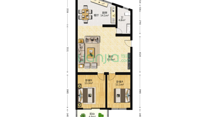 国凯富桂楼二手房实景图