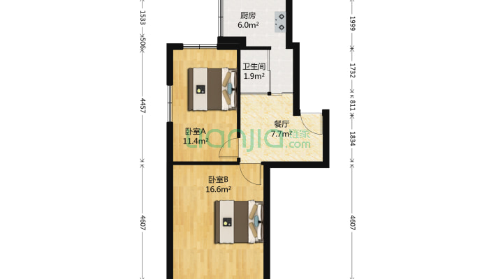 洗衣机宿舍二手房实景图