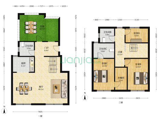 保利半山托斯卡纳 3室1厅3卫 148平方