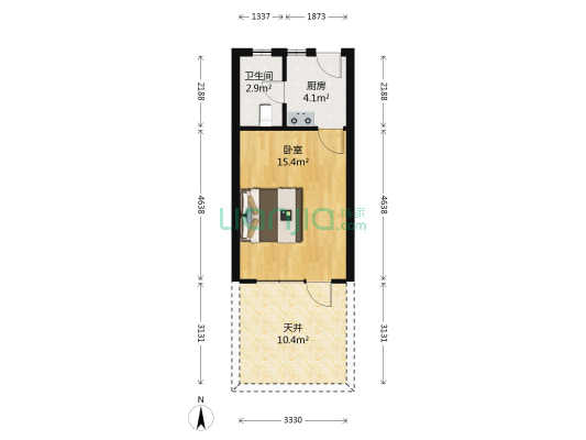 汇成一村 1室0厅1卫 33平方