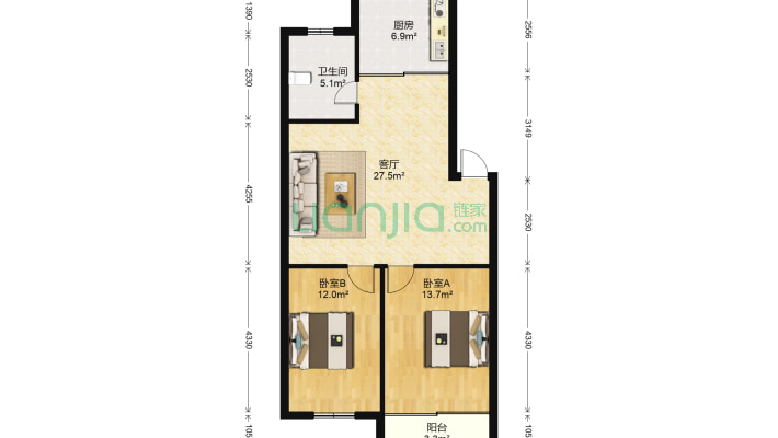 169合兴大院二手房实景图
