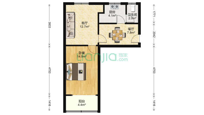 宝塔山社区二手房实景图