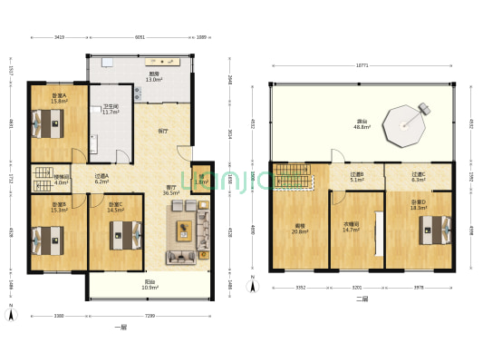 锦花苑 4室1厅1卫 155平方