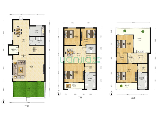 阳光城翡丽湾二期 5室3厅4卫 350平方