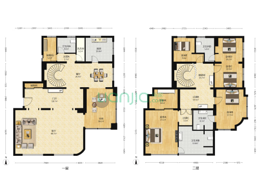 万城华府尚园 6室2厅4卫 351平方