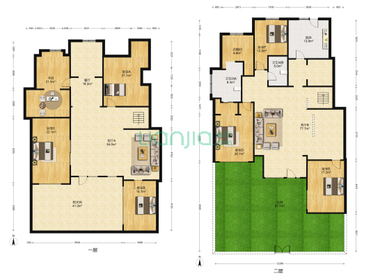 华润橡府 7室3厅2卫 363平方