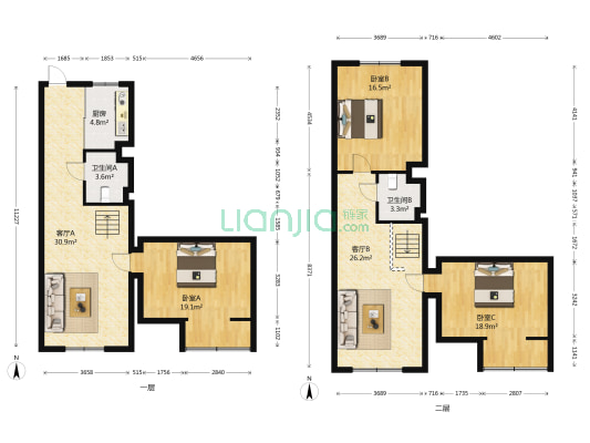春铁大厦 3室2厅2卫 181平方