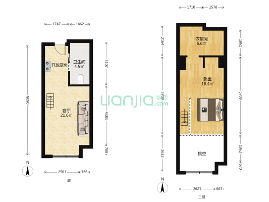 恒峰天泉小镇欢乐颂 1室1厅1卫 38平方