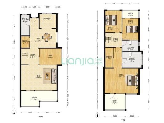 同德·极少墅 4室2厅3卫 188平方
