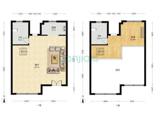 博晟紫阳小院 1室1厅2卫 186平方