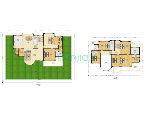 鲁信蟠龙山花园 7室2厅6卫 493平方