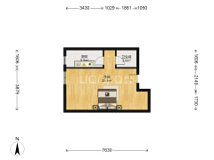 涿州是冠云路汇元四季橙小区一居室..........-涿州四季橙小区户型图