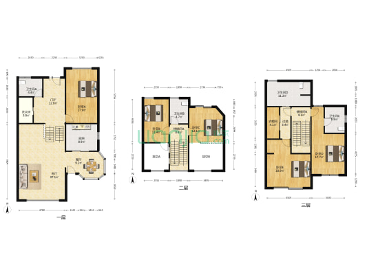 东方别墅 5室2厅4卫 244平方