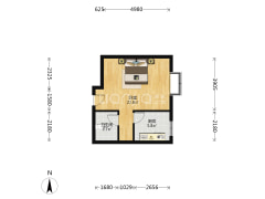 此房电梯房，中间楼层，采光充足-涿州汇元国际户型图