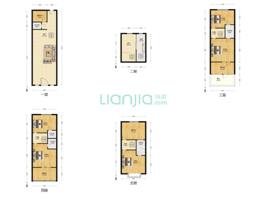 绮景家园 5室2厅5卫 215平方