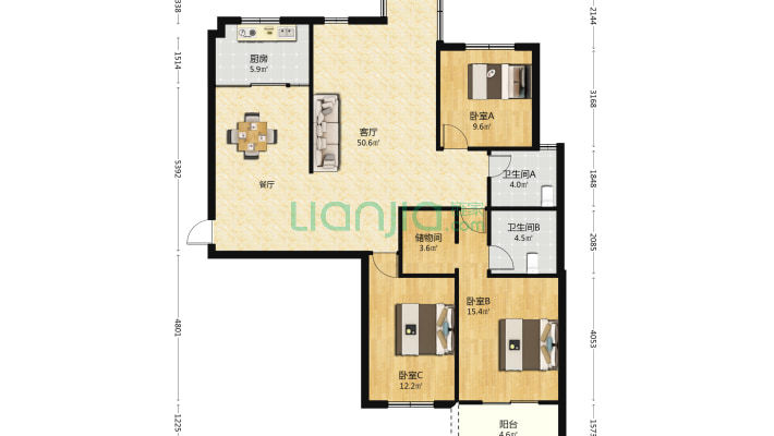 现代城南苑二手房实景图