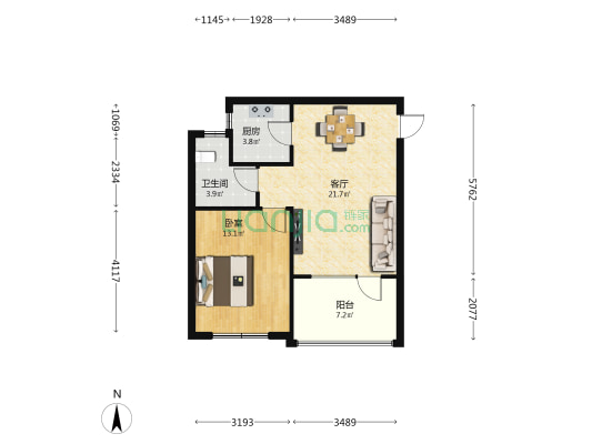 清平樂 1室1厅1卫 43平方