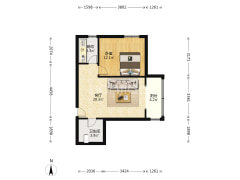 70年产权可操作 精装，看房方便税费少-涿州联合一号院户型图