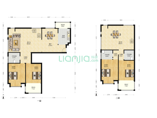 新都银座 4室3厅3卫 240平方