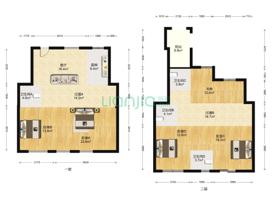 金麟府 5室1厅4卫 197平方