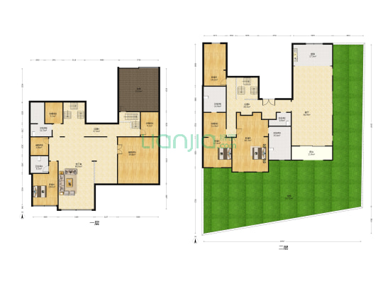苏州御园 4室1厅5卫 314平方