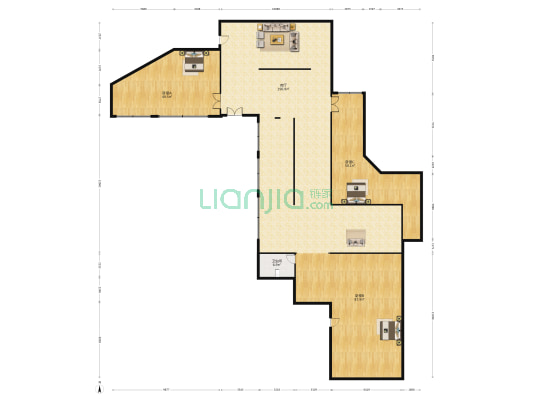 绿洲家园 3室1厅1卫 503平方