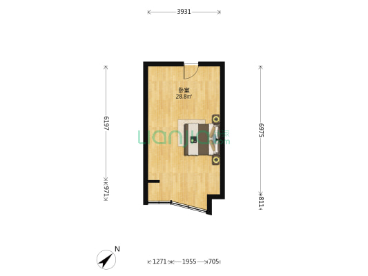 万可后海 1室0厅0卫 41平方
