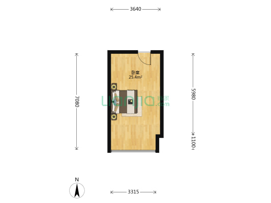 盐城明珠商贸城 1室0厅0卫 31平方