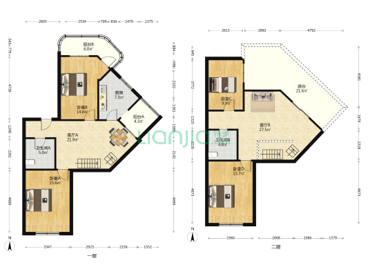 阳光花园 4室2厅2卫 175平方