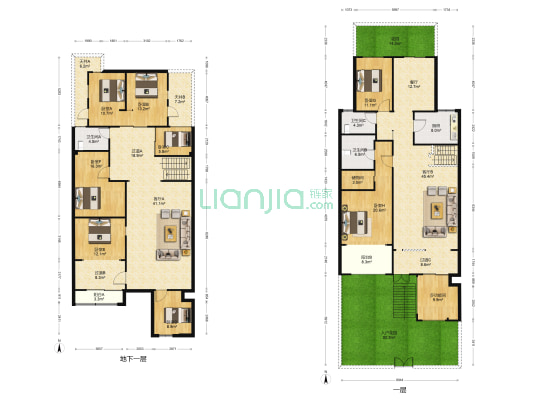 江雁依山郡 9室3厅3卫 302平方